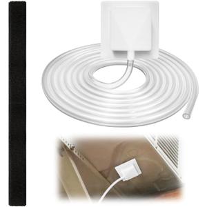 10FT Air Conditioner Drain Hose,Window Air Conditioning Drainage Kit,Portable AC Drain Hose Connector, with Transparent Pipe, Suitable for Window Air Conditioning and Mini Split Units