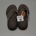 Skechers Men's USA Parson Sd - Gino Thong Sandal With Frayed Edges (9, Choc)