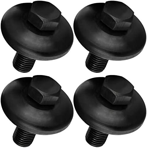[4 Pack] Mission Automotive Bolts for Husqvarna Lawn Mower Blade - Replacement Tractor Blade Bolt with Cupped Washer - for Attaching Blades on Riding Lawn Mower and Zero Turn Mower