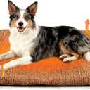 PatiencET Self Warming Cat Bed for Indoor Cats 24'' x 60'' - Cozy Fleece Heating Pad, Non-Electric Thermal Mat for Small Pets, Washable Soft Cushion for Winter Comfort and Warmth Khaki