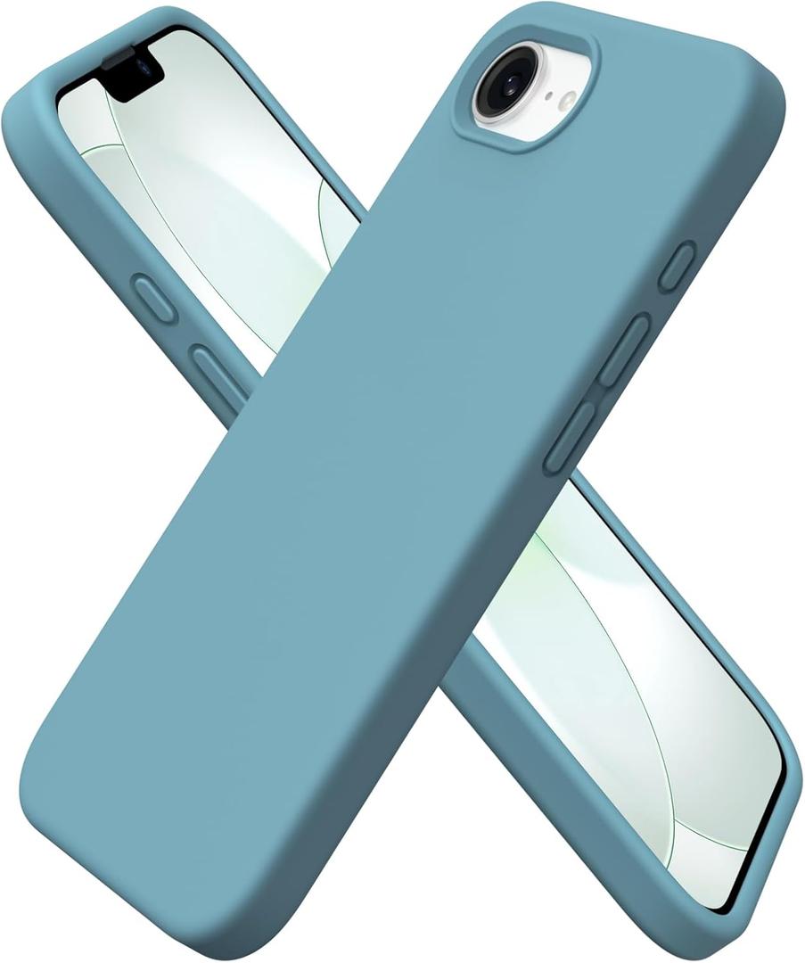 ORNARTO Compatible with iPhone 17e Case and for iPhone 16e Case 6.1", Liquid Silicone 3 Layers Full Covered Soft Gel Rubber Shockproof Cover, Protective Phone Cases for 16e & 17e-Cactus | 6.1", 2025, Liquid Silicone, 3 Layers, Full Covered, Soft Gel Rubber