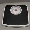 Taylor Battery Free Analog Scales for Body Weight, 330LB Capacity, Easy to Read Large 4.25-inch Dial, 10.3 x 10.6-inch Vinyl Mat Platform, Black