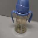 GROSMIMI Spill Proof no Spill Magic Sippy Cup with Straw with Handle for Baby and Toddlers, Customizable, PPSU, BPA Free 10 oz (Sky Blue)