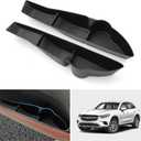 Shademax Car Rear Door Organizer Tray for Mercedes Benz GLC300 2023 2024 2025 2026 Accessories GLC300 Side Storage Box Car Door Slot Pocket Insert Tray Protector TPE Material Black Set of 2