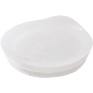 Reusable Coffee Cup Silicone Lid  Fits Most Tumblers, Water Bottles, & Ceramic Coffee Mugs Between 3"-3"  Dishwasher-Safe Travel Mug Lid that is the perfect Holiday Gift (Medium - Clear)