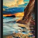 Diamond Painting Frames, 9.8x13.8in Picture Frame for 30x40cm/12x16in Diamond Painting after Cropping, Solid Wood Frame with Plexiglass Black