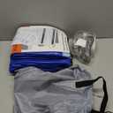 Inflatable Toddler Travel Bed with Safety Bumpers & 2 Mins Auto Inflation Pump, Portable Toddler Kids Air Mattress with Carry Bag for Home Grandma's Sleepovers Travel Camping, 330lbs Support (Blue)