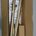 YNL Tension Shower Curtain Rod 34-96 Inches2.8-8ft) Adjustable Spring Shower Rod No Drilling, Non-Slip, Never Rust, Stainless Steel, Suitable for Bathroom Window Kitchen, Gold
