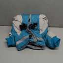 MIGOHI Full Body Dog Coat - Warm Reflective Small Dog Winter Coat with Harness, Turtleneck Fleece Jacket for Dogs,Four-Leg Windproof Puffer Jackets Snowsuit with Zipper for Small Medium Large Dogs,XS (X-Small(Back:9.8"), Turquoise)