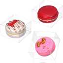 50Pcs 2.17x2.17x1.38 Inch Single Boxes for Chocolate Covered Ore, Macaron, Brownie, Treat, Candy, Small Gifts - Wedding, Bridal Shower, Birthday Party Favors