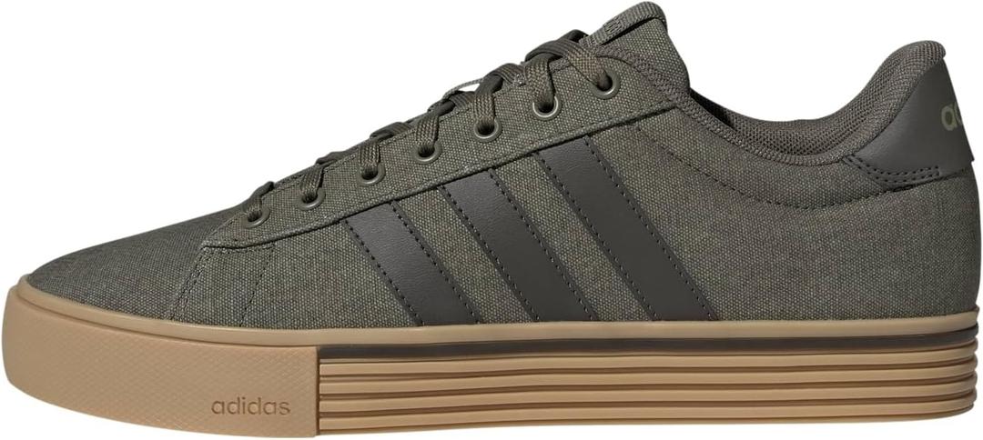Adidas Unisex-Adult Daily 4.0, Olive Strata/ Shadow Olive/ Gum, 4 Men, 5 Woman