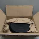 2 Pack of 18 19 inch Plant Saucer (16.6 Inch Base), 2.7" Depth Tray, Large Deep Garden Plastic Flower Trays for Indoors Outdoor, Tray for Planter 15-19" (19", Black)