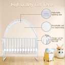 Crib Tent to Keep Baby from Climbing Out, Crib Net to Keep Baby in - Mesh Climbing Prevention, Pop Up Tent with Two-Way Self-Locking Metal Zipper (White, Large)