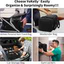 Small Duffel Bag 17 inch Carry On Weekender Bag for Travel Gym Sport (17x10x9 in) - Black