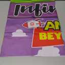 132pcs Two Infinity and Beyond Birthday Decorations, Toy Inspired Story 2nd Birthday Party Supplies, Green Purple Silver Balloons Backdrop Cake Topper for 2 Infinity and Beyond Bday Decor