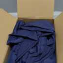 HolidayIdeas 4ft Spandex Tablecloth 2 Pack Fitted Stretch Table Skirts 24x48 Inch,Navy Blue Ruffle Design Wrinkle-Free Polyester Table Cover for Vendor Booth, Parties Banquets, Events