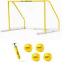 A11N Sports Floating Water Polo Goal Set – Large 4.7ft x 3.1ft Pool Net with 4 Balls – Fun Summer Backyard & Pool Game for Teens & Adults