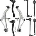 ASAPE 8 Pcs Suspension Kit - Fit 2016-2019 for Nissan Maxima 2015-2018 for Nissan Altima - Front Lower Control Arm w/Ball Joint Front Outer Tie Rod End Front Inner Tie Rod End Front Sway Bar End Link