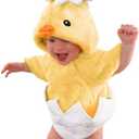 MOMMY'S NEW MAN Halloween Adorable Infant Hatching Chicken Costume Baby Chick Animal Romper For Girls And Boys, Size 12-18M