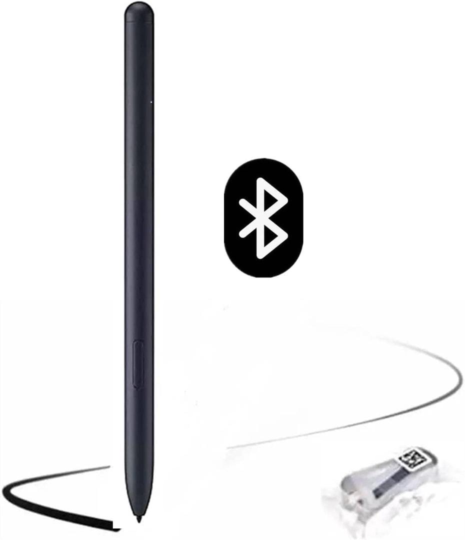 Galaxy Tab S8 Stylus Pen (WithBluetooth) Replacement for Samsung Galaxy Tab S8/S8 Plus/S8 Ultra All Verisons +Tibs/Nibs (Black)