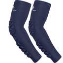 HOPEFORTH 2PCS Padded Elbow Forearm Sleeves Compression Arm Protective Support M