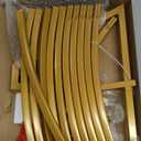 Wokceer Round Backdrop Stand 5FT Circle Balloon Arch Frame Circle Backdrop Stand Gold Round Arch for Wedding Birthday Party Bridal Shower Anniversary Event Ceremony Decoration