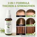 Rosemary Oil Hair Growth Spray, Thickening Hair & Scalp Serum, Nourishing Formula with Castor, Batana, Biotin for Hair Growth, Promotes Fuller Follicles for Women & Men  All Hair Types (2 Oz, 1 Pack)