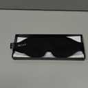 MZOO Luxury Sleep Eye Mask for Side Sleeper Men Women, Zero Eye Pressure 3D Sleeping Mask, Light Blocking Patented Design Night Blindfold, Soft Eye Shade Cover for Travel, Black