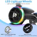 BELEEV A8 Scooter for Kids Ages 3-12, 3 Wheel Folding Scooter for Toddlers Girls Boys, LED Light-Up Wheels, 4 Adjustable Height, Lean to Steer, Extra Wide Wheels, Three Wheel Kick Scooter for Children