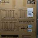 34" Tall Baby Gate No Drilling, Auto Close Dog Gate Indoor, White