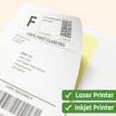 (2" x 4") 200 Sheets, Printable White Sticker Labels, Laser/Inkjet Printing - Matte, 10 per Page