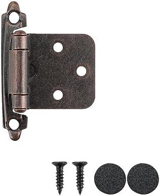 JQK 1/2 Inch Overlay Cabinet Dooil Rubbed Bronze, 3 Pack  CH200-ORB-P4