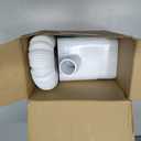 Downspout Diverter, Diverter for Downspout, Rain Barrel Diverter Kit Downspout 3"x 4" and 2"x 3", Rain Barrel Diverter Kit with Adjustable Valve, Diverts Water Into Rain Barrel,4.6ft Hose - White