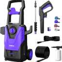 Electric Pressure Washer, 4800 PSI 3.2 GPM High Pressure Cleaning Machine with Foam Cannon, Power Washer with 20 FT Hose and 35 FT Power Cord, 4 Connect Nozzles