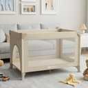 Portable Baby Playard& Playpen with Mattress, Travel Crib, Khaki, Standard