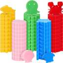 Zhehao 50 Pack 5 Shapes Hot Tub Sponge Absorber Oil Absorbing Sponge Foam Hot Tub Scum Absorber for Swimming Pool Spa Cleaning Accessories(Multicolor)