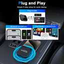 Wireless Carplay & Android Auto Adapter Built in Netflix YouTube, 3-in-1 Car Play Ai Box Convert Wired to Wireless CarPlay,Upgraded Dual-Band WiFi, TF Card, Video Box for iPhone/Android, Plug & Play