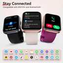 Smart Watches for Women, 1.85" HD Alexa Smart Watch for Android Phones & iPhones with Calls/Messages/Reminders, 3ATM 120+ Sport Modes Fitness Tracker Watch for Women with Heart Rate/Sleep/SpO2 Monitor