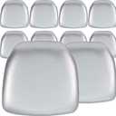 Flash Furniture Amelia 10 Pack Hard Silver Vinyl Chiavari Chair Cushion (Set of 10)