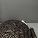 UBP18181-BR 18-Inch Cast Stone Umbrella Base, Made from Rust Free Composite Materials, Bronze Powder Coated Finish
