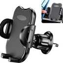 Air Vent Car Phone Mount: Stable No-Shake Holder for 3-7" Phones, One-Hand Operation, Anti-Drop Clip for iPhone & Android, Driving Safety Solution