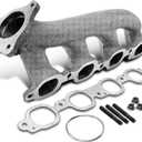 A-Premium Right [V8 5.3 6.2L] Engine Exhaust Manifold Kit W/Gaskets Compatible with Chevrolet, GMC & Cadillac - Silverado 1500 1500 LD, Tahoe, Suburban, Sierra, Yukon, Escalade, Replaces 12629338