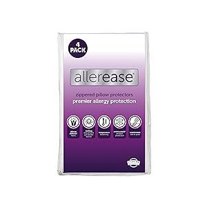 AllerEase Waterproof Bedbug & Allergy Protection Pillow Protector - Standard / Queen
