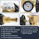 VN-500 Nitrogen Purge Control Valve Regulator And Flow Meter Hybrid Design Nitrogen Purging Regulator w/500psi for leak testing