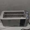 Mueller UltraToast Full Stainless Steel Toaster 4 Slice, Long Extra-Wide Slots for Bagels and Waffles, 6 Browning Levels, LED Display, Cancel/Defrost/Reheat Functions & Removable Tray, Kitchen Gadgets