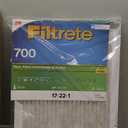 Filtrete 17x22x1 AC Furnace Air Filter, MPR 700, MERV 8, Tough on Pollen, Easy on Airflow, 3-Month Pleated 1-Inch Electrostatic Air Cleaning Filter, 2-Pack (Actual Size 16.69 x 21.69 x 0.81 in)
