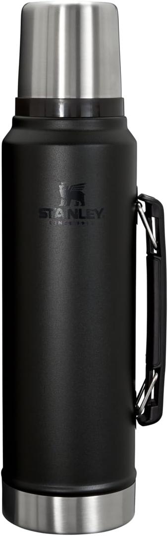 Stanley Classic Legendary Vacuum Bottle (8 Ounces, Black 2.0)