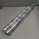 4 x Window Privacy Film with Cutting Grid, Non-Adhesive Stained Glass Window Film Decorative, Static Cling Privacy Window Film (Leaf Rainbow,17.5 X 78.7 inch)