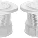 BOXOB 2 Sets Parasol Umbrella Hole Ring Plug and Cap Set, Transparent ABS Plastic Outdoors Patio Table Umbrella Hole Insert Patio Furniture Accessories for Outdoor Yard Garden