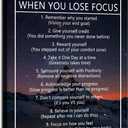 10 Ways to Stay Motivated When You Lose Focus Inspirational Canvas Painting Wall Art for Office Motivational Wall Art Poster Motivational Framed Artwork Prints Picture for Living Room [24''Wx 36''H]
